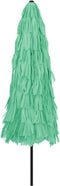 vidaXL - Parasol - met - stalen - paal - 324x324x247 - cm - groen