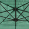 vidaXL - Parasol - met - stalen - paal - 324x324x247 - cm - groen