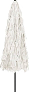 vidaXL - Parasol - met - stalen - paal - 324x324x247 - cm - wit