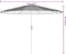 vidaXL - Parasol - met - stalen - paal - 324x324x247 - cm - wit