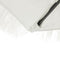 vidaXL - Parasol - met - stalen - paal - 324x324x247 - cm - wit