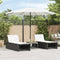 vidaXL - Parasol - met - stalen - paal - 324x324x247 - cm - wit