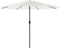vidaXL - Parasol - met - stalen - paal - 324x324x247 - cm - wit
