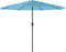 vidaXL - Parasol - met - stalen - paal - 388x388x248 - cm - blauw