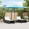 vidaXL - Parasol - met - stalen - paal - 388x388x248 - cm - blauw