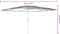 vidaXL - Parasol - met - stalen - paal - 388x388x248 - cm - blauw