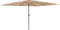 vidaXL - Parasol - met - stalen - paal - 388x388x248 - cm - bruin