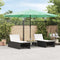 vidaXL - Parasol - met - stalen - paal - 388x388x248 - cm - groen
