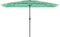 vidaXL - Parasol - met - stalen - paal - 388x388x248 - cm - groen