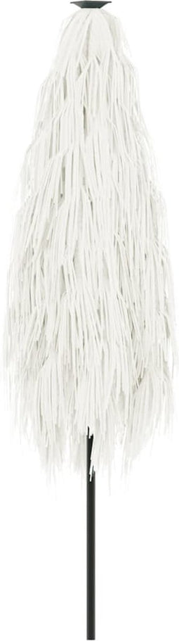 vidaXL - Parasol - met - stalen - paal - 388x388x248 - cm - wit