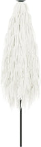 vidaXL - Parasol - met - stalen - paal - 388x388x248 - cm - wit
