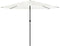 vidaXL - Parasol - met - stalen - paal - 388x388x248 - cm - wit