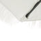 vidaXL - Parasol - met - stalen - paal - 388x388x248 - cm - wit