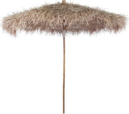vidaXL - Parasol - van - bamboe - met - dak - van - bananenbladeren - 210 - cm