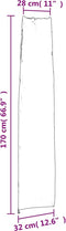 vidaXL - Parasolhoes - 170x28/32 - cm - 420D - oxford - zwart