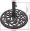 vidaXL - Parasolvoet - 12 - kg - 48 - cm - gietijzer - bronskleurig