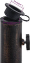 vidaXL - Parasolvoet - 12 - kg - 48 - cm - gietijzer - bronskleurig