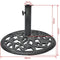 vidaXL - Parasolvoet - 12 - kg - 48 - cm - gietijzer