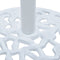 vidaXL - Parasolvoet - 12 - kg - 48 - cm - gietijzer - wit