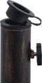 vidaXL - Parasolvoet - 12 - kg - 49 - cm - gietijzer - bronskleurig