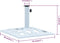 vidaXL - Parasolvoet - 12 - kg - 49 - cm - gietijzer - wit