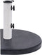 vidaXL - Parasolvoet - 40x28x4 - cm - graniet - zwart