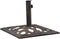 vidaXL - Parasolvoet - 40x40x32 - cm - gietijzer - groen