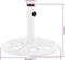 vidaXL - Parasolvoet - 40x40x32 - cm - gietijzer - wit