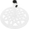 vidaXL - Parasolvoet - 40x40x32 - cm - gietijzer - wit