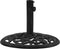 vidaXL - Parasolvoet - 40x40x32 - cm - gietijzer - wit