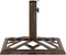 vidaXL - Parasolvoet - 44x44x31 - cm - gietijzer - bronskleurig