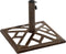 vidaXL - Parasolvoet - 44x44x31 - cm - gietijzer - bronskleurig
