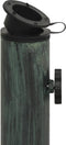 vidaXL - Parasolvoet - 44x44x31 - cm - gietijzer - groen