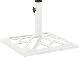 vidaXL - Parasolvoet - 44x44x31 - cm - gietijzer - wit