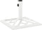 vidaXL - Parasolvoet - 44x44x31 - cm - gietijzer - wit