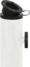 vidaXL - Parasolvoet - 44x44x31 - cm - gietijzer - wit