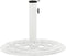 vidaXL - Parasolvoet - 44x44x31 - cm - gietijzer - wit