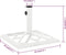 vidaXL - Parasolvoet - 44x44x31 - cm - gietijzer - wit