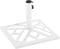 vidaXL - Parasolvoet - 44x44x31 - cm - gietijzer - wit