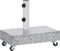 vidaXL - Parasolvoet - 45x25x8 - cm - graniet - lichtgrijs