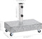 vidaXL - Parasolvoet - 45x25x8 - cm - graniet - lichtgrijs