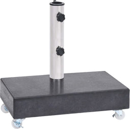 vidaXL - Parasolvoet - 45x25x8 - cm - graniet - zwart