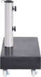 vidaXL - Parasolvoet - 45x25x8 - cm - graniet - zwart