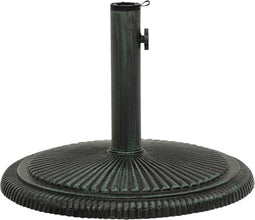 vidaXL - Parasolvoet - 45x45x30 - cm - gietijzer - groen