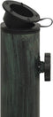 vidaXL - Parasolvoet - 45x45x30 - cm - gietijzer - groen