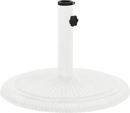 vidaXL - Parasolvoet - 45x45x30 - cm - gietijzer - wit