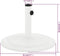 vidaXL - Parasolvoet - 45x45x30 - cm - gietijzer - wit