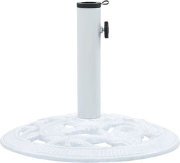 vidaXL - Parasolvoet - 9 - kg - 40 - cm - gietijzer - wit
