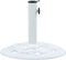 vidaXL - Parasolvoet - 9 - kg - 40 - cm - gietijzer - wit