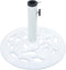 vidaXL - Parasolvoet - 9 - kg - 40 - cm - gietijzer - wit